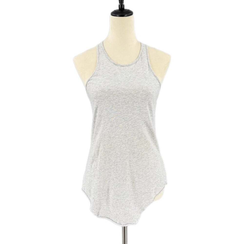 Frank & Eileen Heather Gray Lightweight Cotton Racer Back Layering Tank Top